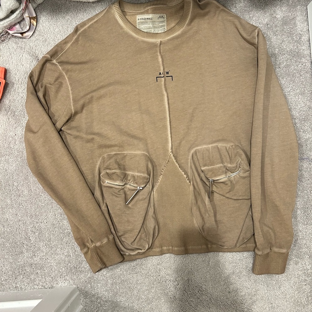 A Cold Wall ACW* A-Cold Wall* overlock pocket crewneck
